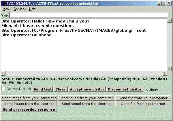 LiveSupportAP 7.01 software screenshot
