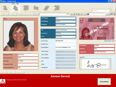 Lobby Track - Access Control Software 4.3 software screenshot