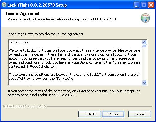 LockItTight 3.5.1.4019 software screenshot