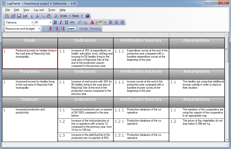 LogFramer 1.3 software screenshot