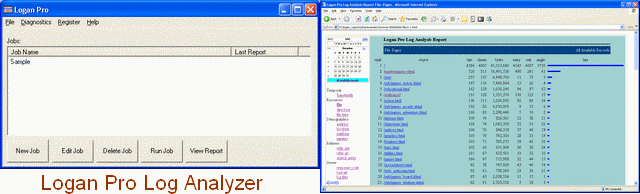 Logan Pro Log Analyzer 1.6 software screenshot