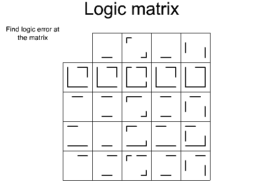 Logic Matrix logic game 1 software screenshot