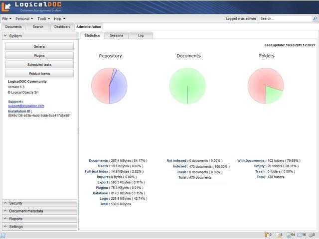 LogicalDOC Community Edition 7.6.4 software screenshot