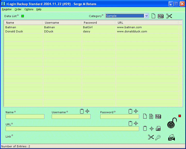 Login Backup 2004.11.24 (10) software screenshot