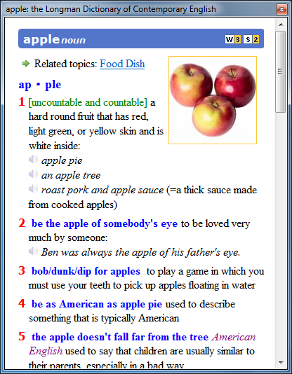 Longman English Dictionary Browser 2.0.3.1.17 software screenshot