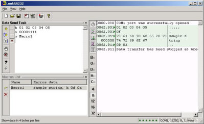 Look RS232 4.3 software screenshot