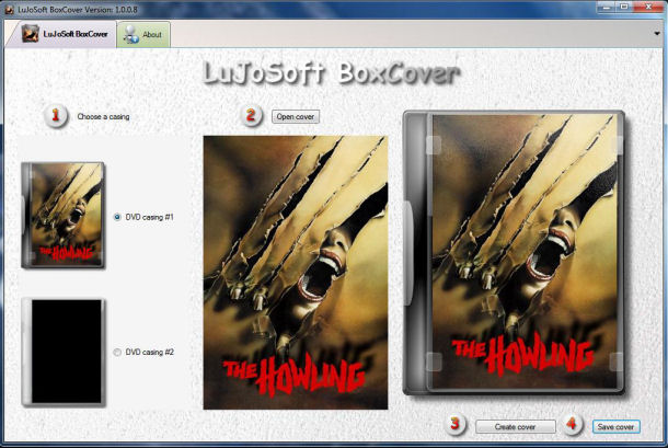 LuJoSoft BoxCover 2.0.0.38 software screenshot