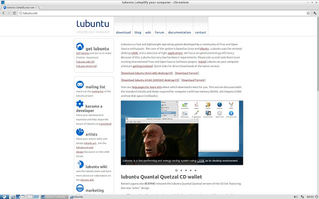 Lubuntu Scrollbars 12.10 software screenshot