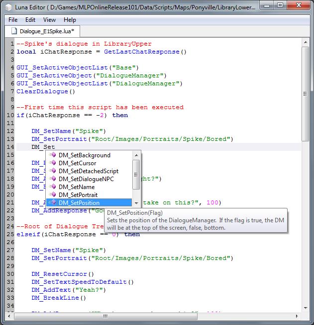 Luna Editor 1.12.0 software screenshot