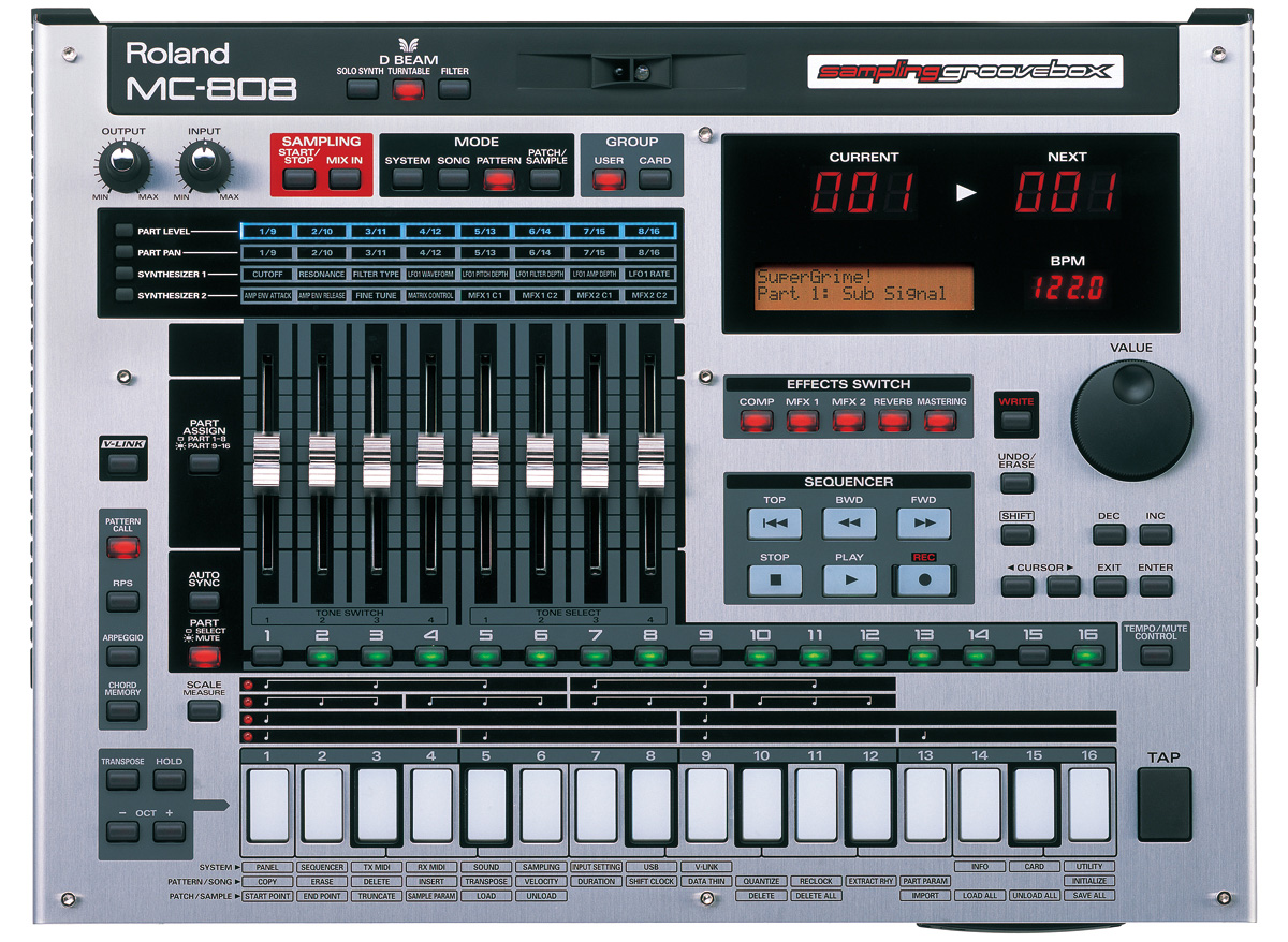 MC-808 Editor 1.01 software screenshot