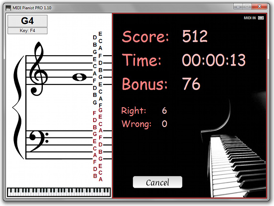 MIDI Pianist LE 1.30 software screenshot