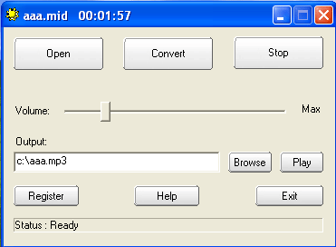 MIDI To MP3 Maker 3.1.0020 software screenshot