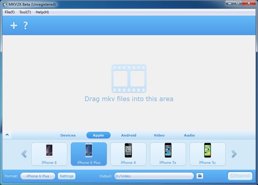 MKV2X 3.2.2.966 Beta software screenshot