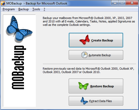 MOBackup 7.91.112.0683 software screenshot