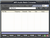 MP3 Audio Batch Converter  for to mp4 4.39 software screenshot