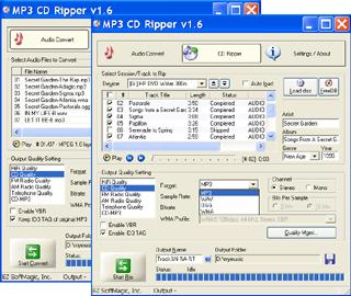 MP3 CD Ripper 4.21 software screenshot