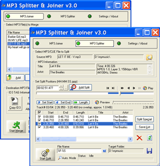 MP3 Splitter & Joiner 3.41 software screenshot