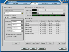 MP3 Workshop 4.40 software screenshot