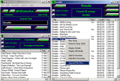 MP3Detective 5.7.0 software screenshot
