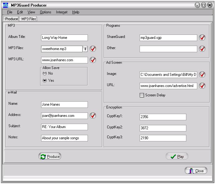 MP3Guard MP3 Protection 2.2 software screenshot