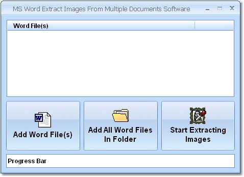 MS Word Extract Images From Multiple Documents Software 7.0 software screenshot