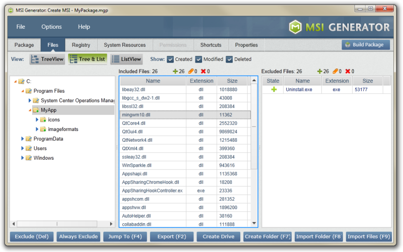 MSI Generator 3.4.2 software screenshot