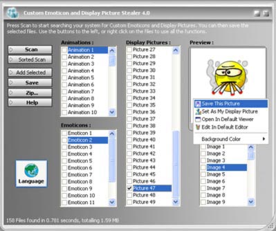 MSN CE/DP Stealer 5.0 software screenshot