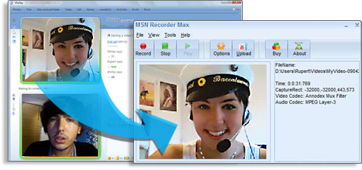 MSN Recorder Max 4.4.5.2 software screenshot