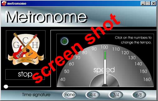 Mac Classic metronome 1.00 software screenshot