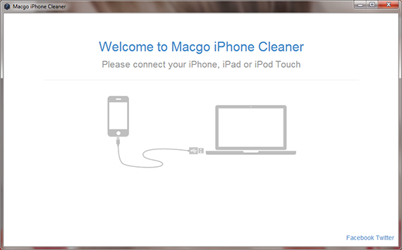 Macgo iPhone Cleaner 1.4.0.1886 software screenshot