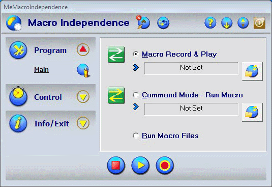 Macro Independence 19.8 software screenshot