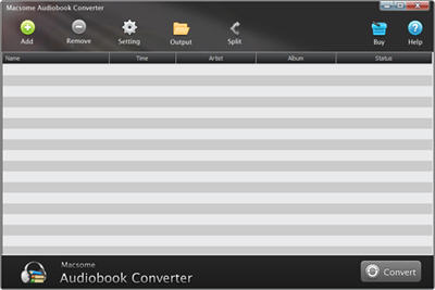 Macsome Audiobook Converter 1.3.1 software screenshot