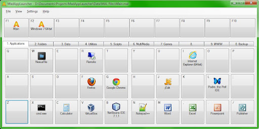 MadAppLauncher 1.8.0.0 software screenshot
