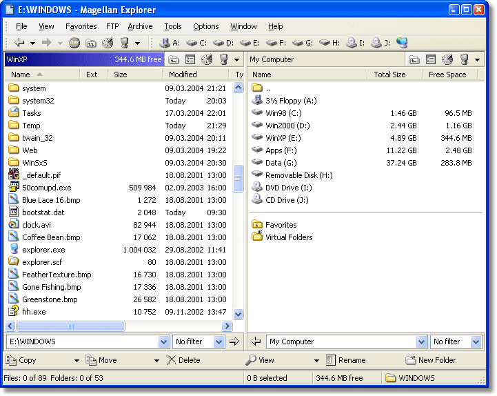 Magellan Explorer 3.32 software screenshot