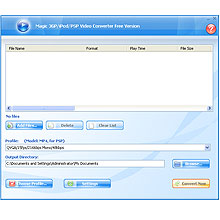 Magic 3GP/iPod/PSP Video Converter 8.0.10.25 software screenshot