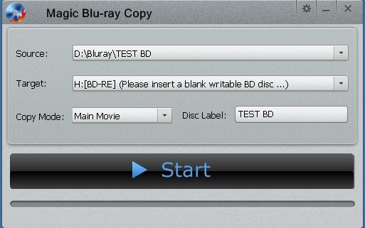 Magic Blu-ray Copy 2.0.0 software screenshot