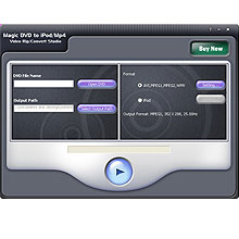 Magic DVD to iPod/MP4 Video Rip/Convert Studio 8.0.6.1 software screenshot