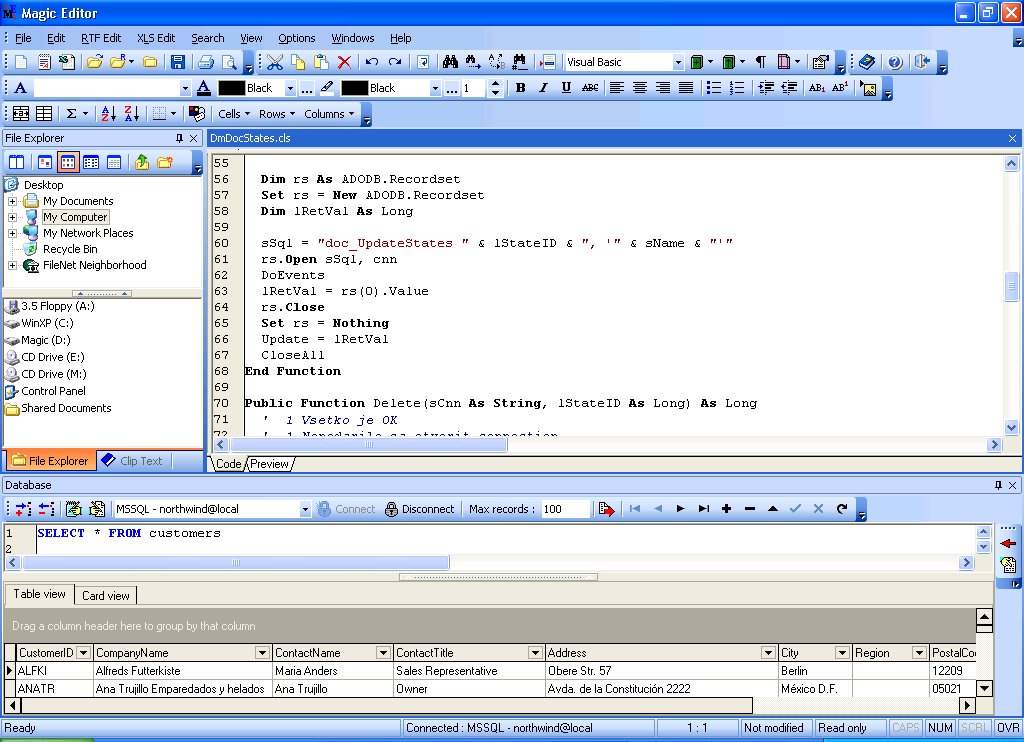 Magic Editor 3.0 software screenshot