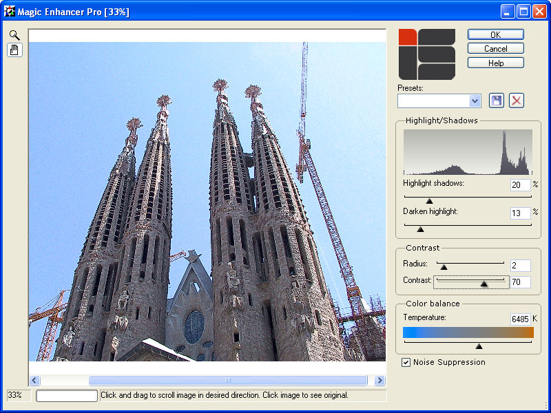 Magic Enhancer Lite 1.0 software screenshot