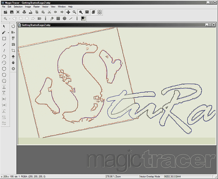 MagicTracer [raster to vector converter] 2.0 software screenshot