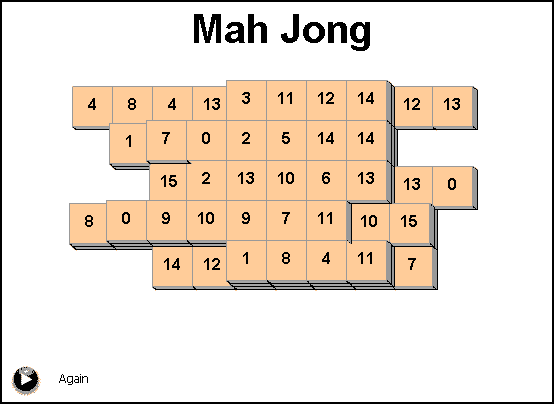 Mah Jong online puzzle 005 software screenshot