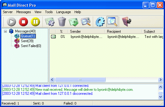 Mail Direct 2.6 software screenshot