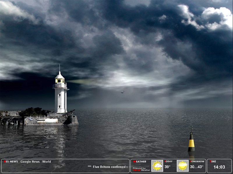 Majestic Lighthouse Screensaver 1.32 software screenshot