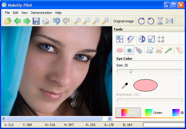 MakeUp Pilot 4.10.2 software screenshot