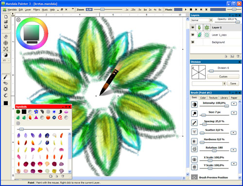 Mandala Painter 3 software screenshot