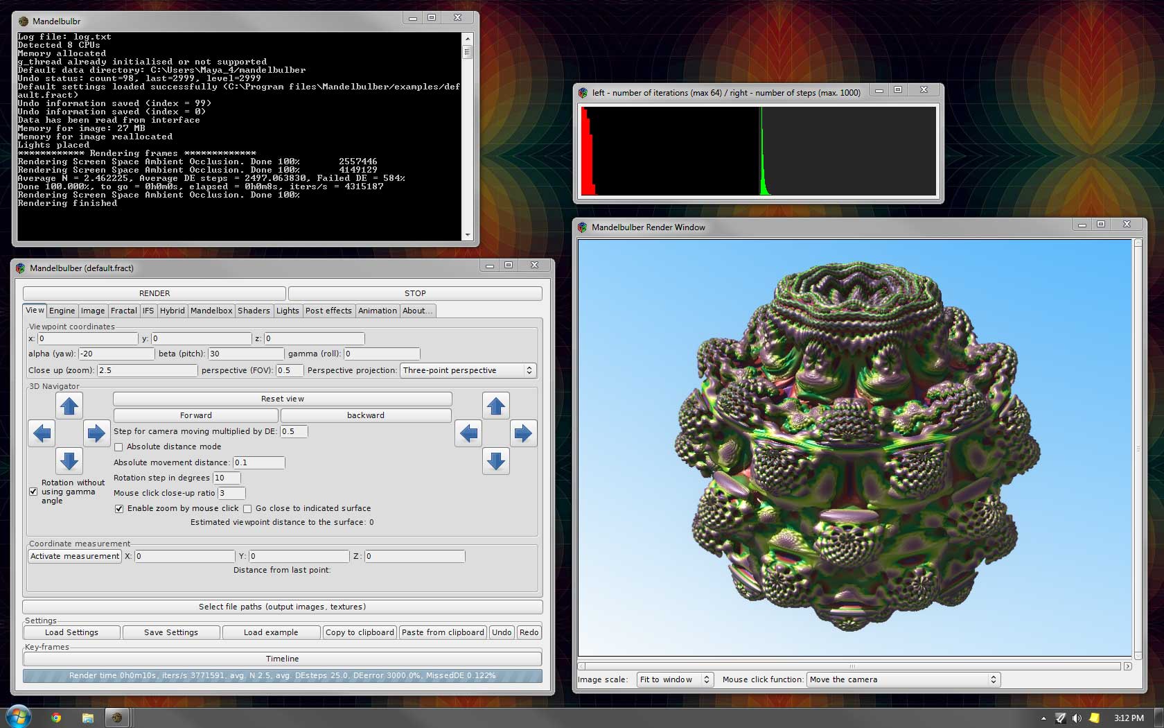 Mandelbulber 2.11-1 software screenshot