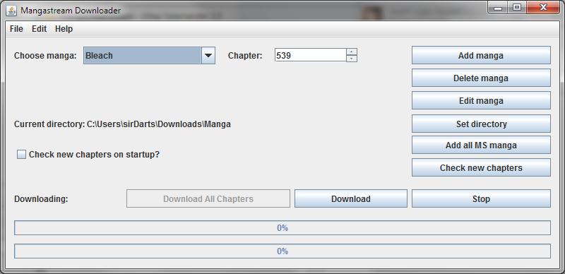 Mangastream Downloader 4.3.2 software screenshot