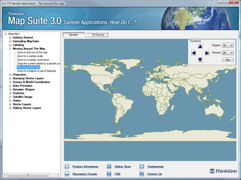 Map Suite Services Edition 5.0.0.0 software screenshot