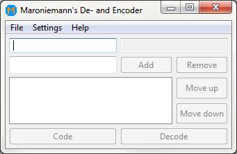 Maroniecoder 2.0 software screenshot