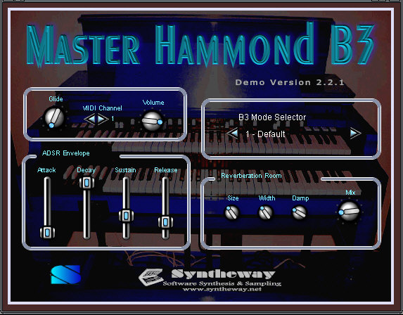 Master Hammond B3 VSTi 2.2.1 software screenshot